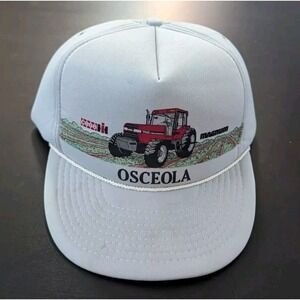 Vintage Colorama Hat Osceola Case Magnum Foam‎ Cap Tractor Farmer